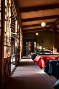 Japanese tea room in Kyoto