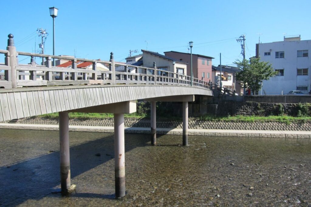 Kazuemachi Chaya District along the Asano River in Kanazawa Japan