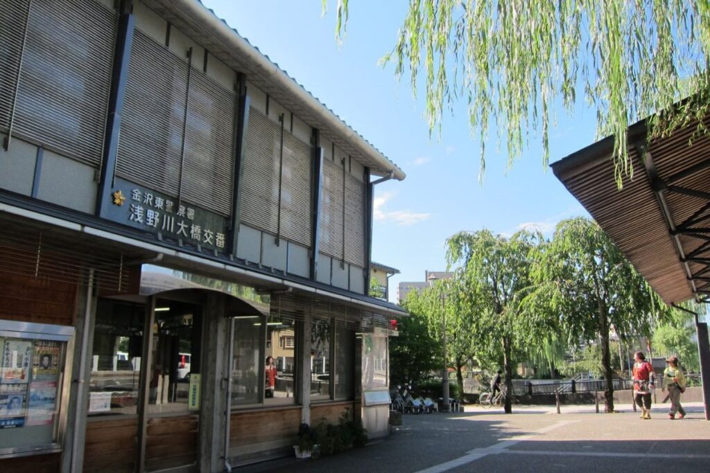 Historic police station building in Kanazawa Japan